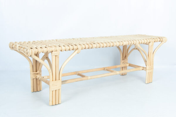High Quality Rattan Ello Bench Enjoy Ultimate Tropical Comfort and Bohemian Touch in Outdoor Spaces