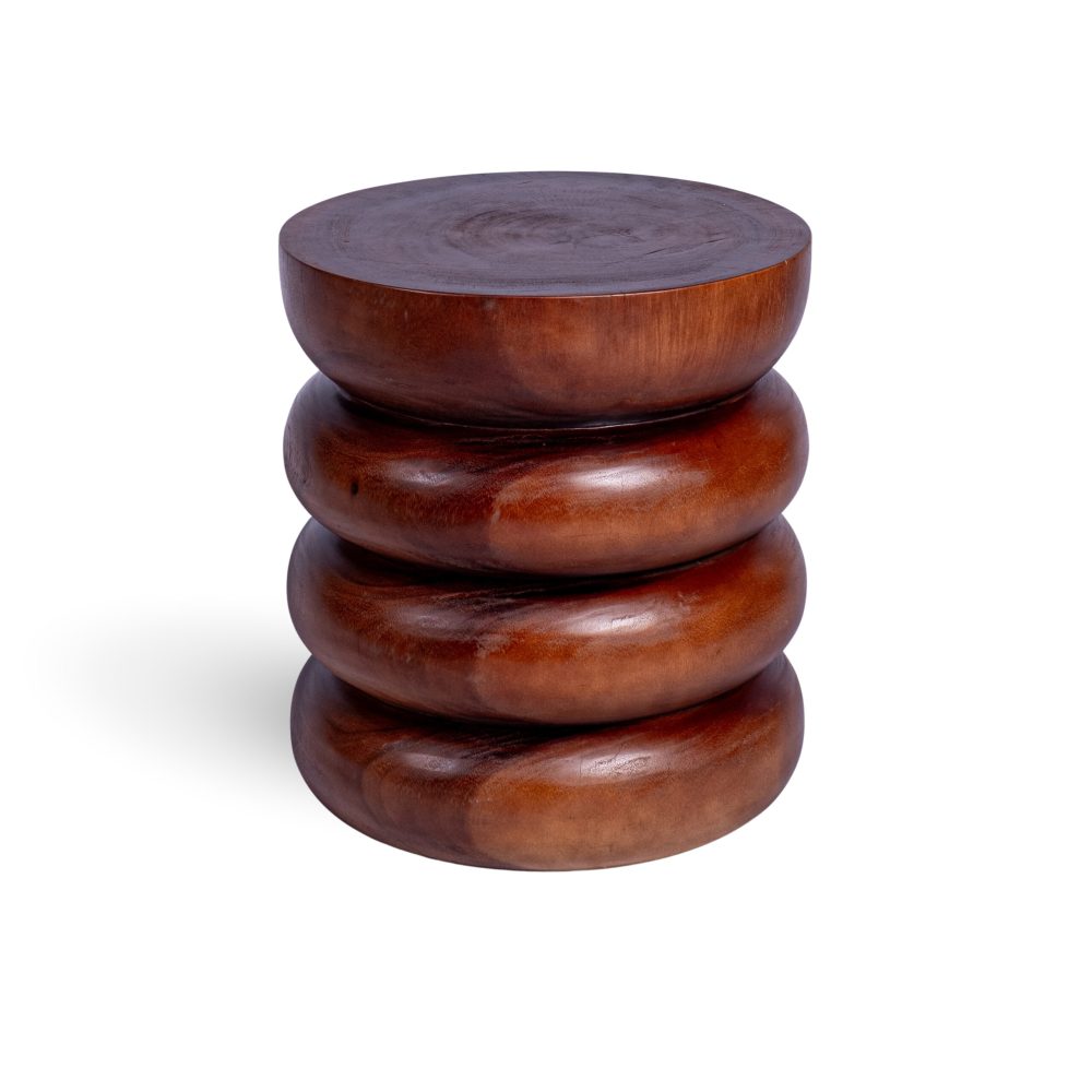 Modern Rondira Stool with Glossy Candy-Like Finish Handcrafted Unique Design for Any Space