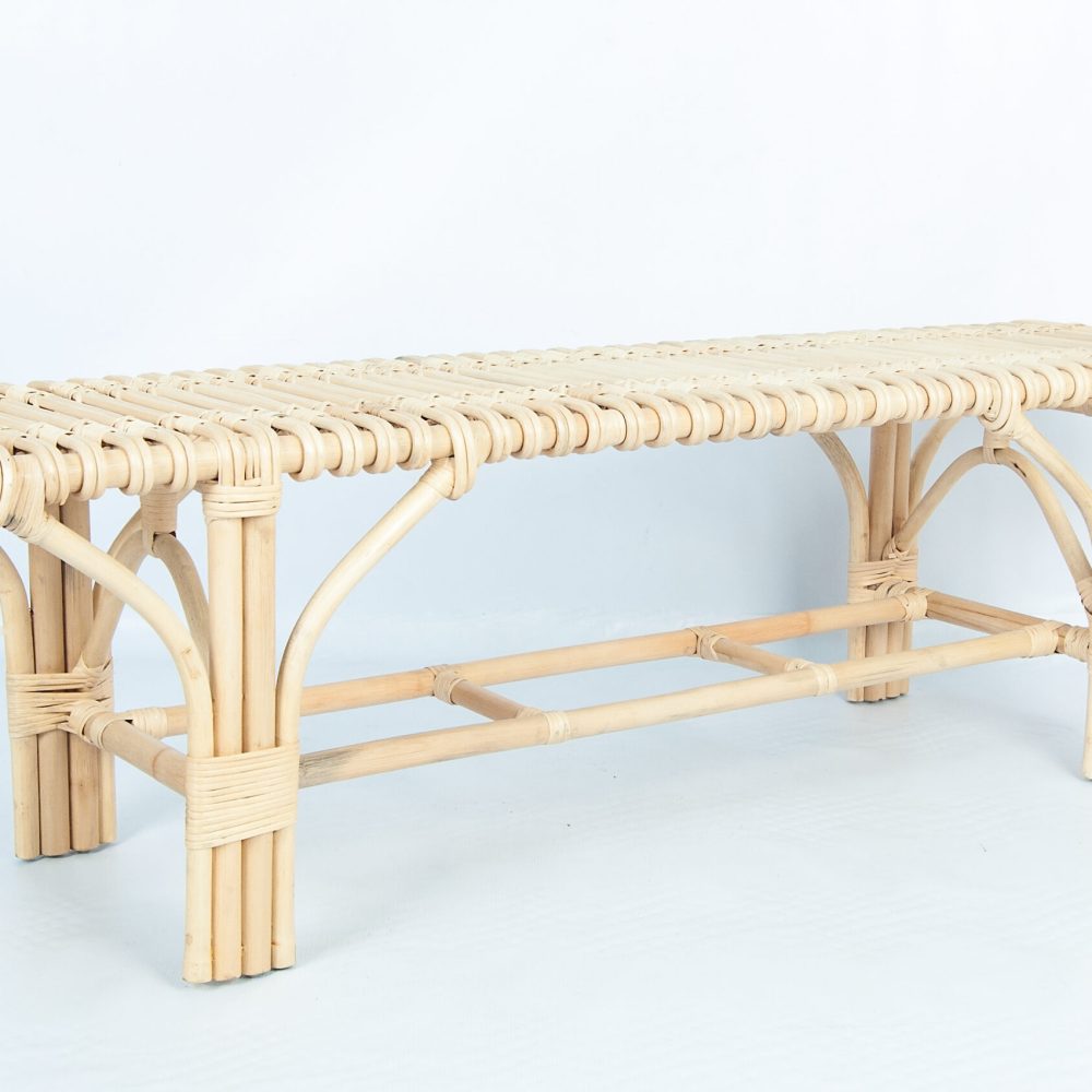 High Quality Rattan Ello Bench Enjoy Ultimate Tropical Comfort and Bohemian Touch in Outdoor Spaces