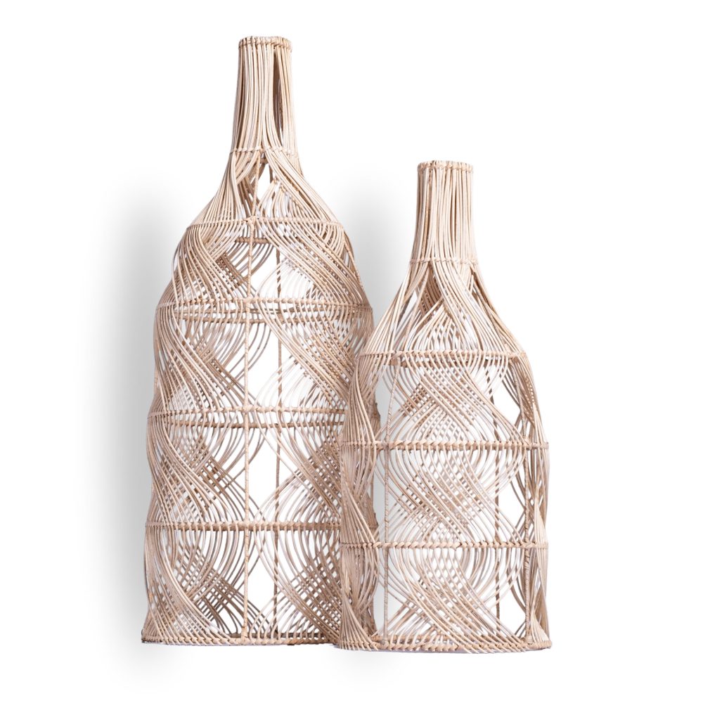 Kepang Modern Design Indoor Lampshade & Cover (S & L) Adds Elegant Warmth & Style to Any Room